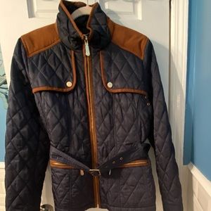 Vince Camuto Quilted Riding coat